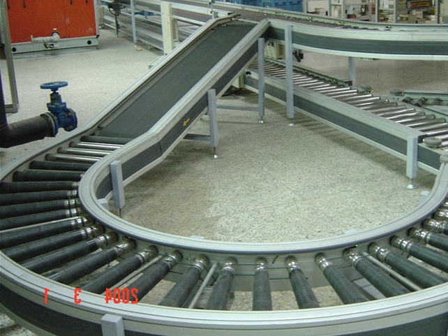 滾柱輸送機(jī)，滾道輸送機(jī)實(shí)例圖